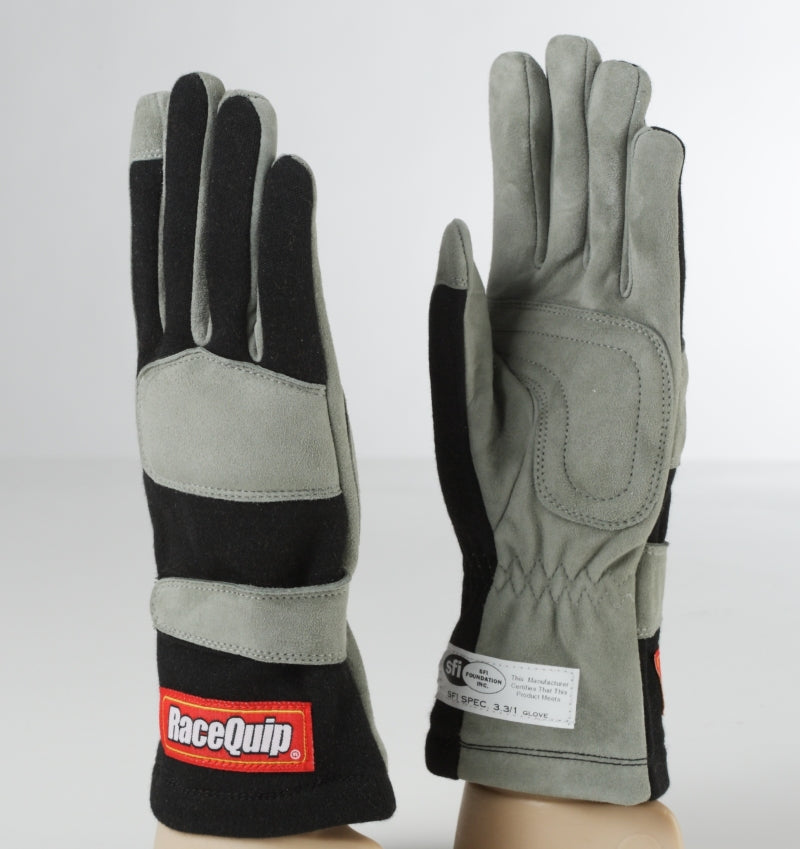 RaceQuip - 351 Single Layer Nomex® SFI 3.3/1 Gloves Black