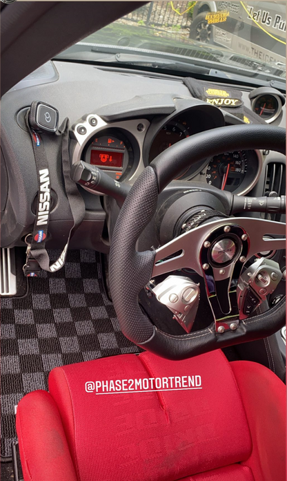 P2M - TAPETES PARA PISO DE CORRIDA NISSAN Z34 370Z: CINZA ESCURO (P2-CPT370ZDG-TP)