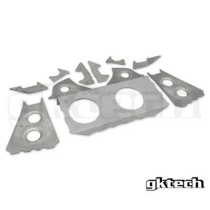 GKTech - V2 R32 GT-R SKYLINE SUBFRAME SOLDADO EM PLACAS DE REFORÇO (GTRX-SUBF)