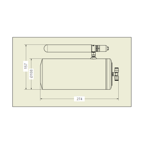 Lifeline USA - Zero 360 FIA 3.0kg Novec 1230 Remote Charge - CD System