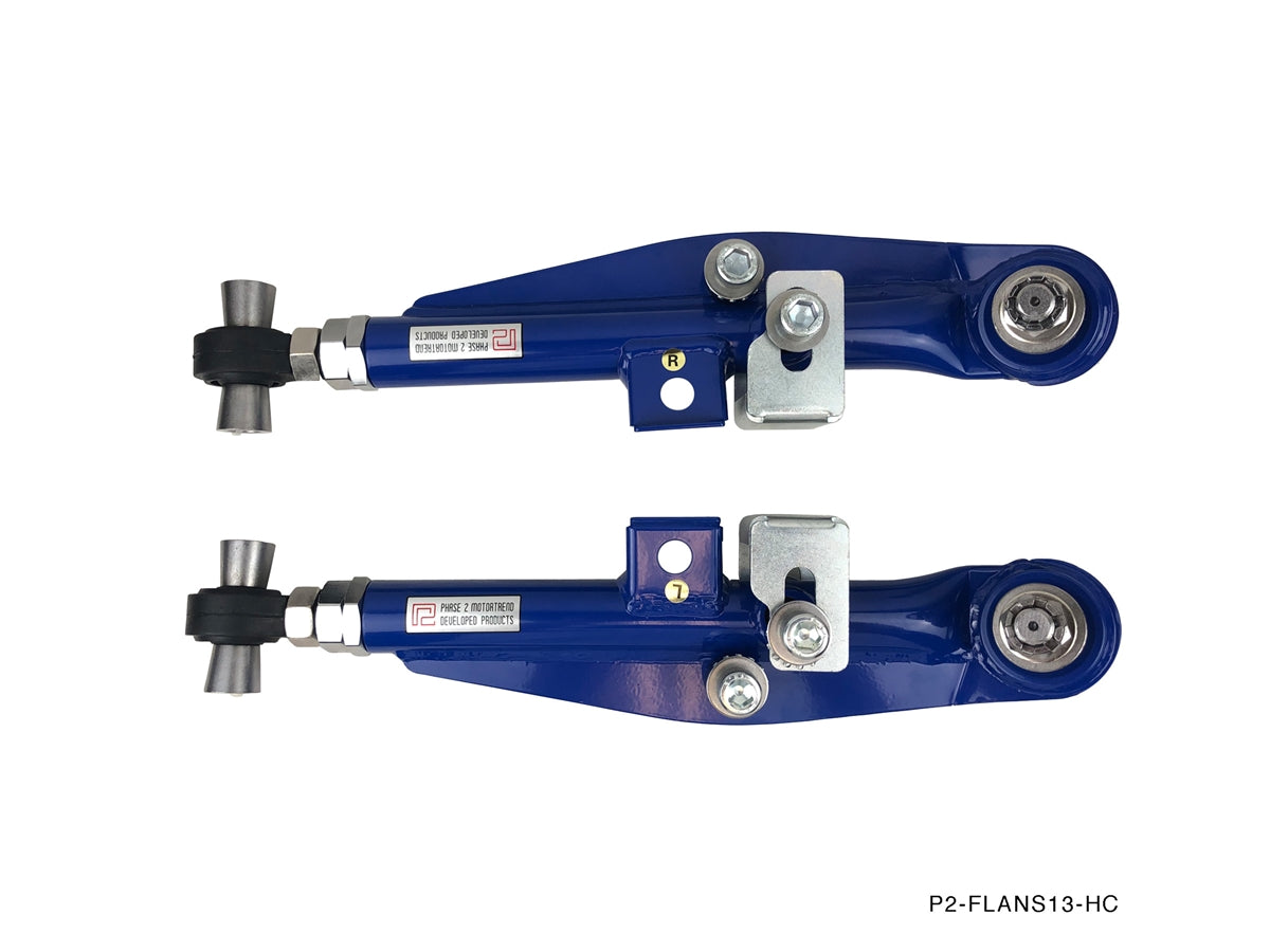 P2M - NISSAN S13 ADJUSTABLE FRONT LOWER CONTROL ARMS (P2-FLCANS13-HC)