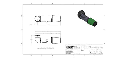 Sikky Manufacturing - Universal LS3 Swap Air Intake System – Straight Design (SM-Intake-08)