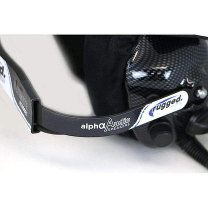 Rugged Radios - H42 Ultimate Behind The Head (BTH) Headset for Intercoms - Carbon Fiber