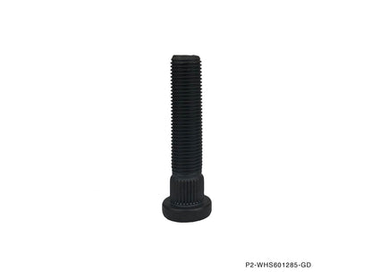 P2M - NISSAN 12.85MM KNURL ESTENDIDO PARAFUSOS DE RODA: M12X1.25 ROSCA (P2-WHS601285-GD)