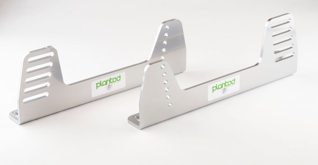 Soporte de asiento plantado - MONTAJE LATERAL UNIVERSAL DE 90 GRADOS DE ALUMINIO - GRIS