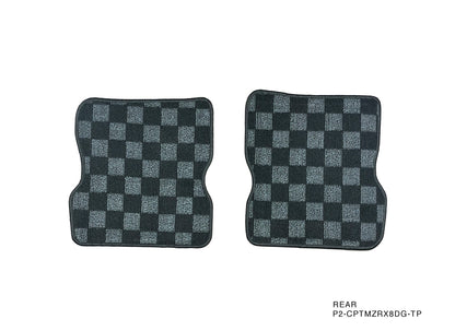 P2M - MAZDA RX-8 RACE FLOOR MATS (FRONT/REAR) : DARK GREY (P2-CPTMZRX8DG-TP)