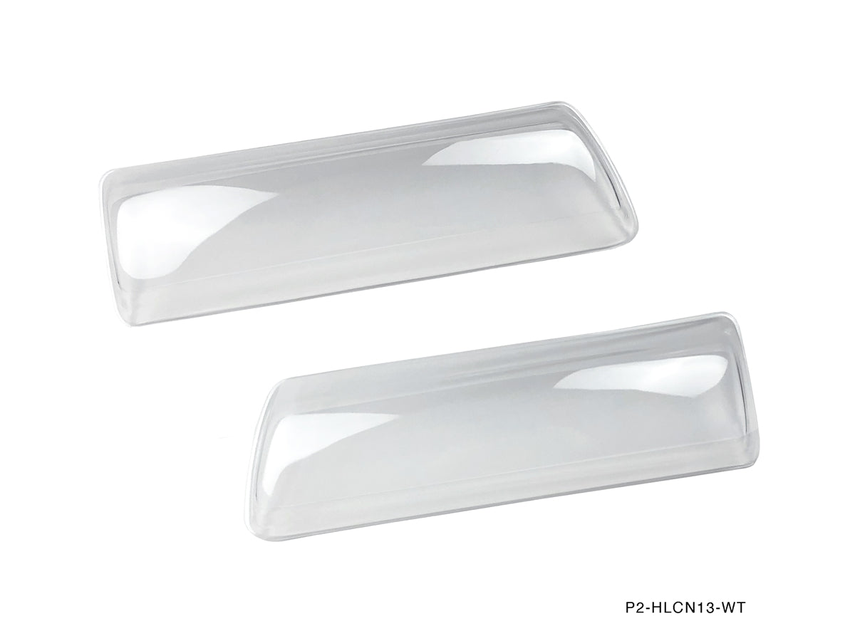 P2M - NISSAN S13 JDM SILVIA CLEAR HEADLIGHT COVERS (P2-HLCNS13-WT)