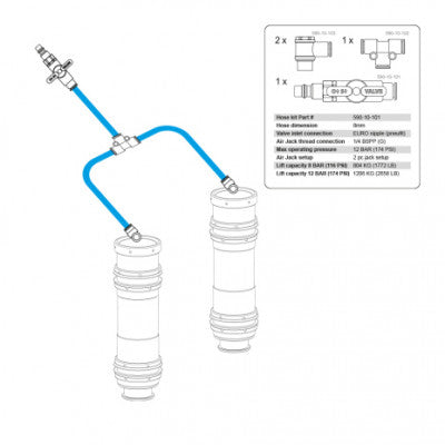 Nuke Performance - Air Jack 90 Competition Complete Set 2pc, 8bar