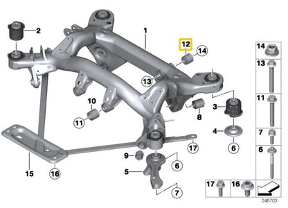 IRP - Buchas diferenciais de alumínio BMW E8X, E9X M1, M3 (IRPDB-9XMAL)