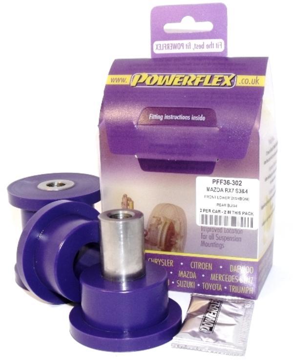 Powerflex USA - Mazda RX7 Geração 3 e 4 (92 - 02) Bucha traseira do braço de controle inferior dianteiro