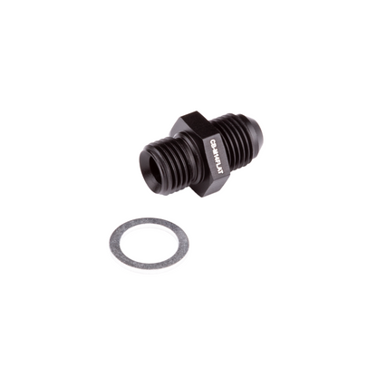 Chase Bays: adaptador de 14x1,5 a 6AN con arandela de presión de aluminio (CB-M14CRUSH) 