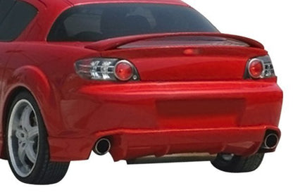 KBD - Parachoques trasero de poliuretano de 1 pieza estilo MS para Mazda RX8 2004-2008 (37-2076)