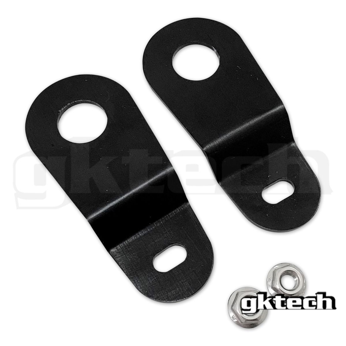 GKTech - S14 240SX/S15 SILVIA CNC MACHINED TOP RADIATOR BRACKETS - BLACK