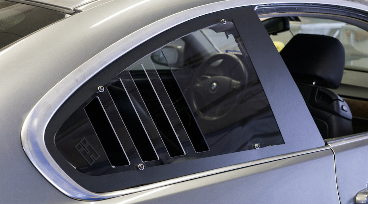 HARD Motorsport - BMW E92 Abrasion Resistant Polycarbonate CUP Style Rear Windows - PAIR (E92RWINDWCUP)