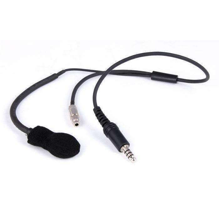 Rugged Radios - IMSA 4C Wired Open Face Helmet Kit with M102 Military Mic
