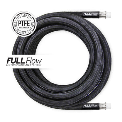 Nuke Performance - Mangueira de combustível trançada em aço inoxidável PTFE de nylon preto AN-6