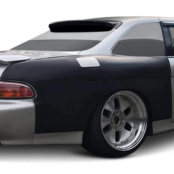 KBD - Lexus SC SC300 SC400 1992-2000 KBD estilo 4 peças de poliuretano 50 mm traseiro sobre pára-lamas (com extensões de tampa de combustível) (37-6055)