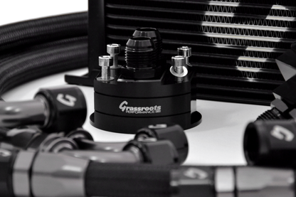 Grassroots Performance - UNIVERSAL PERFORMANCE OIL COOLER KIT + FILTER RELOCATION