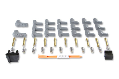 Holley - SUPER CONDUCTOR SPARK PLUG WIRE SET 8 CYL 90° PLUG, SOCKET/HEI CAP