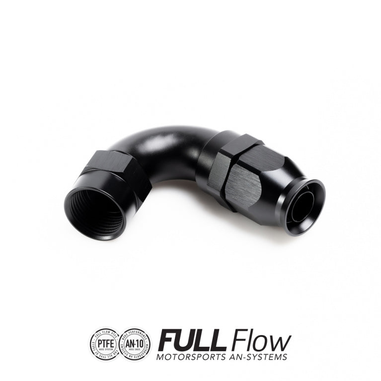 Nuke Performance - Encaixe de extremidade de mangueira de PTFE de alto fluxo 120 graus