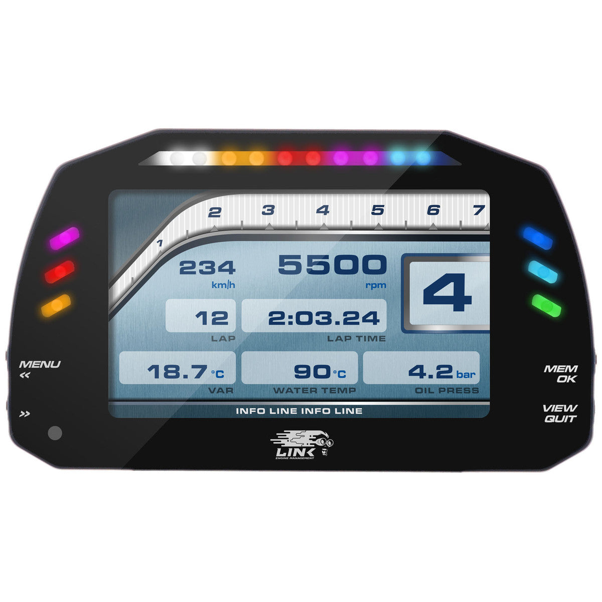 LINK ECU - MXS STRADA 5" DASH - RACE EDITION (100-0169)