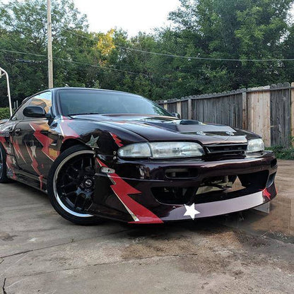 KBD - Nissan 240SX S14 Zenki 1995-1996 DM3 Parachoques delantero de poliuretano de 1 pieza (37-6077)