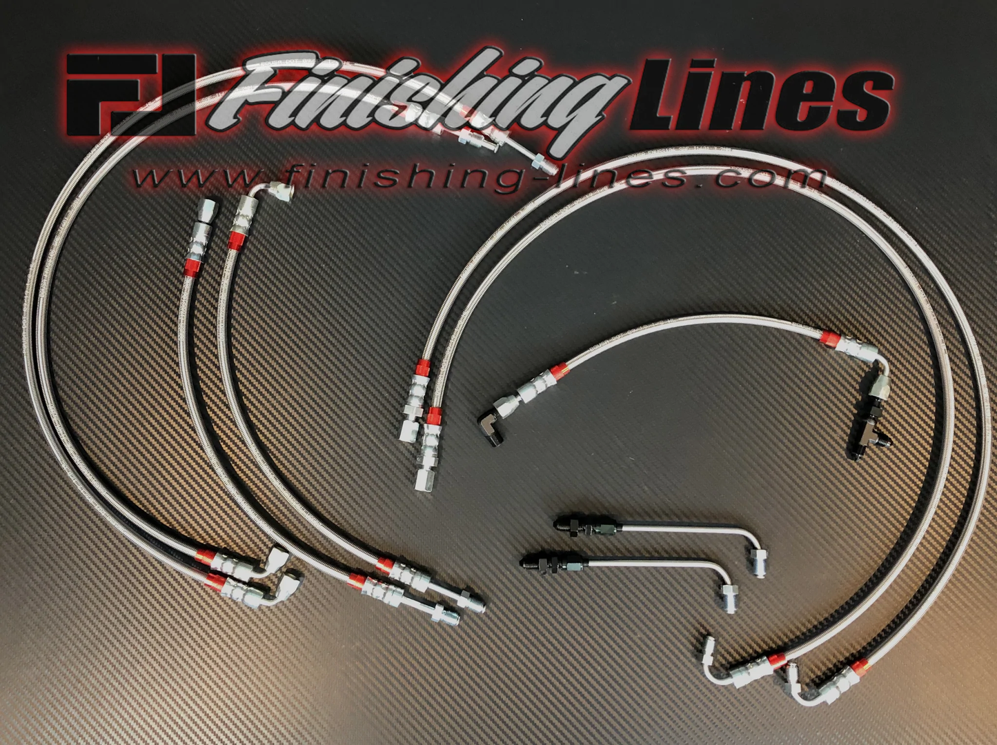 Finishing Lines - EF/CRX Full Tuck Brake Line Kit (Brake Booster Deleted Setups)