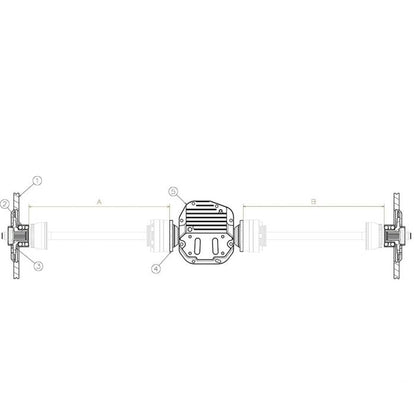 WiseFab - Kit de semieixo traseiro BMW E46 (WF4619)