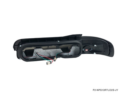 P2M - NISSAN S13 SILVIA 2PCS SMOKED REAR TAIL LIGHT KIT [LED VERSION] (P2-NPS13RTL02S-JY)