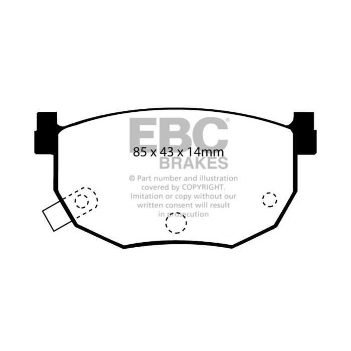 EBC - Nissan 240SX / Silvia Yellowstuff Brake Pads - Rear