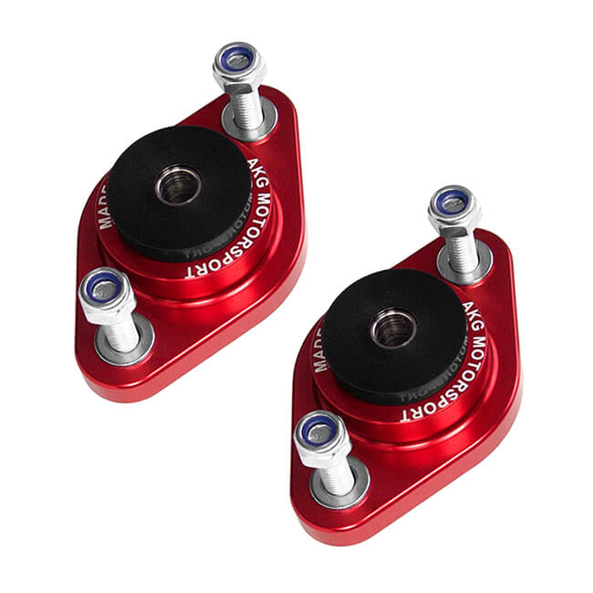 AKG Motorsport - BMW Rear Shock Mounts Aluminum, Poly 12mm – E30, E36, E46, Z3, Z4
