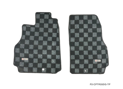 P2M - NISSAN R35 GTR RACE FLOOR MATS : DARK GREY (P2-CPTR35DG-TP)