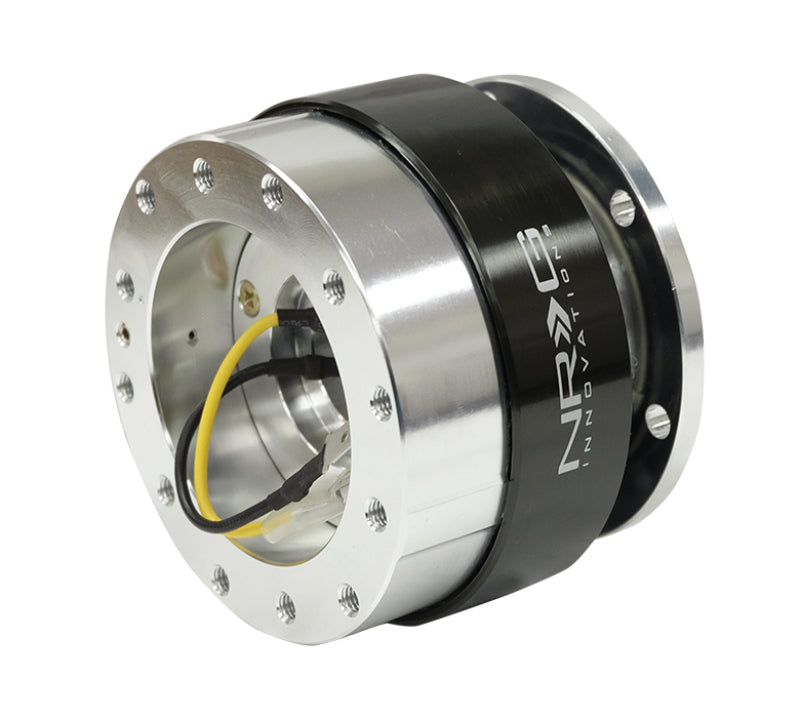 NRG - Quick Release Gen 1.5 - Silver Body / Black Chrome Ring (SRK-100BC)