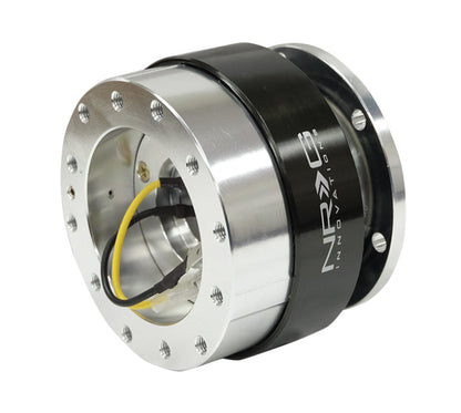 NRG - Quick Release Gen 1.5 - Silver Body / Black Chrome Ring (SRK-100BC)