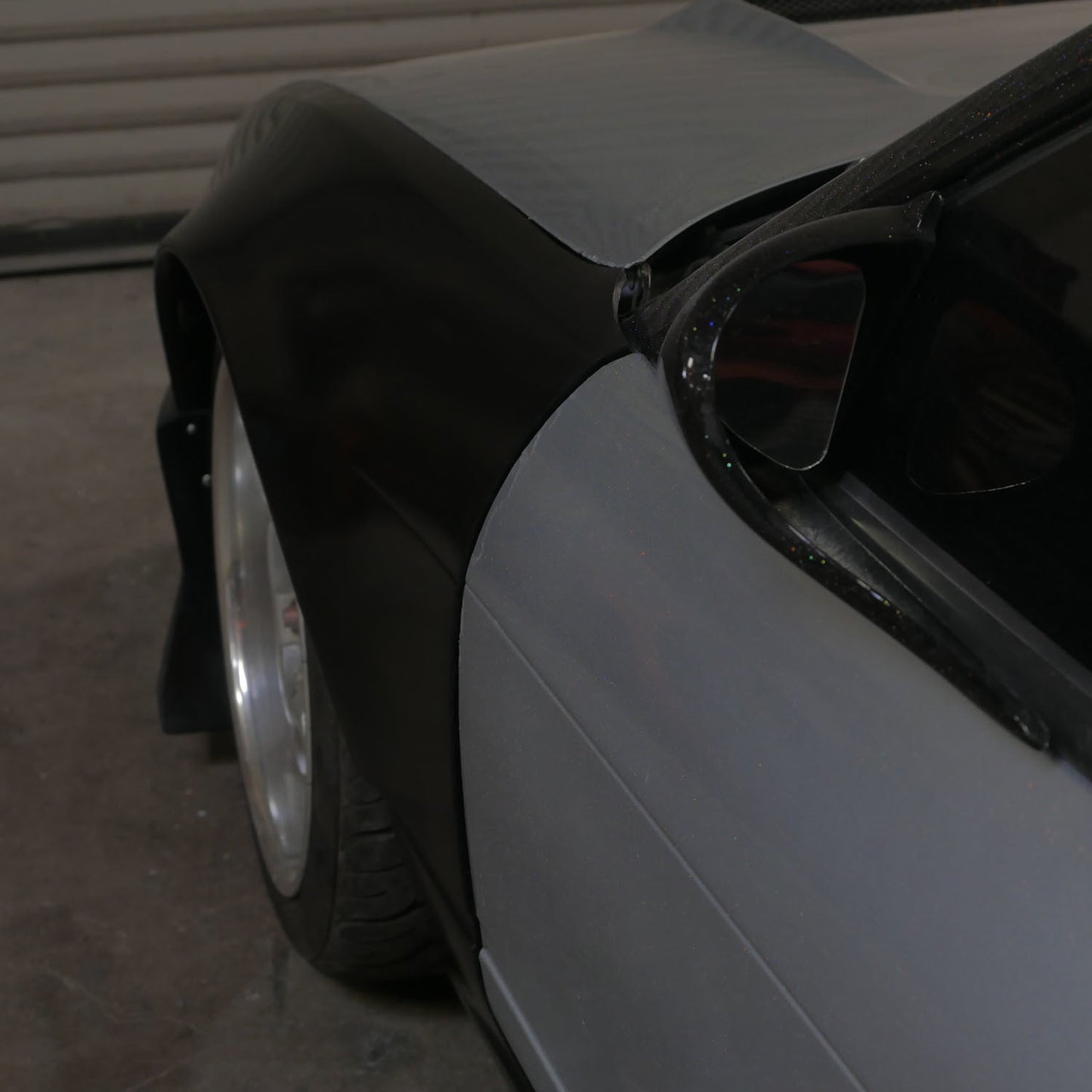 KBD - Nissan 240SX S13 (Pop Up) 1989-1994 Wide Johnnies Style 2 Piece Polyurethane 50mm Front Fenders (37-6125)