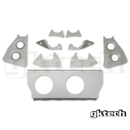 GKTech - SOLDAGEM DE SUBFRAME SKYLINE V2 R33 EM PLACAS DE REFORÇO (R33X-SUBF) 