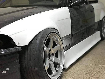 Big Duck Club - BMW E36 Coupe Front Overfenders V2 (63mm)