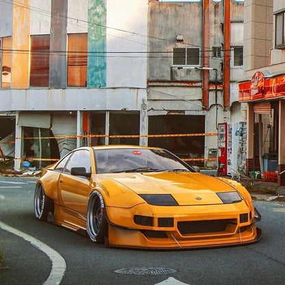 KBD - Nissan 300ZX 1990-1996 2+2 PMZ-K V2 2 peças para-lamas traseiros de poliuretano e complementos (37-6114)