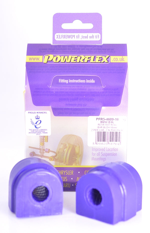 Powerflex USA - BMW E60 Série 5, E63 Série 6 Buchas da barra estabilizadora traseira - 16 mm
