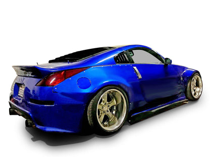 KBD - Nissan 350Z 2003-2008 KBD Alças de janela de poliuretano de 2 peças com persianas (37-6090)