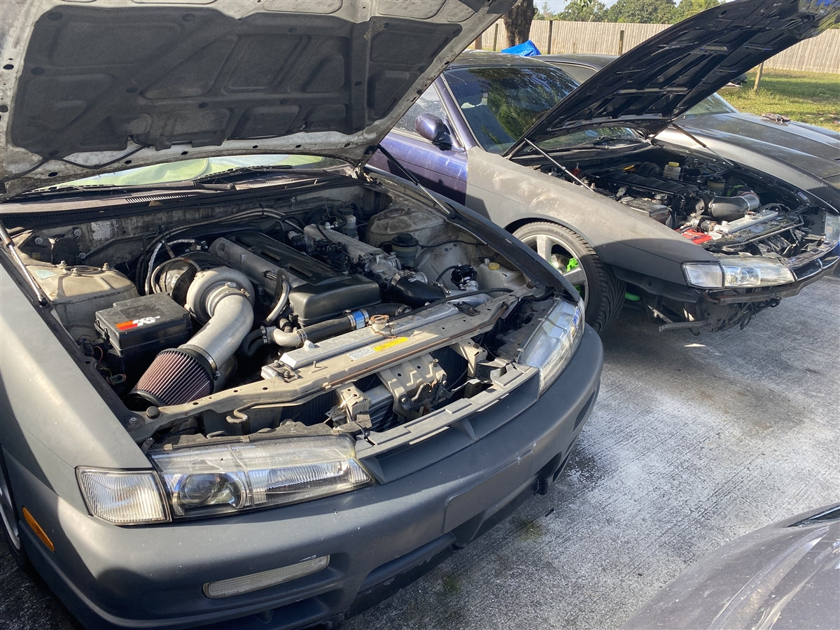 P2M - AMORTIGUADOR CAPOT CARBONO NISSAN S14 1995-98 240SX (P2-CHDNS14-TP)