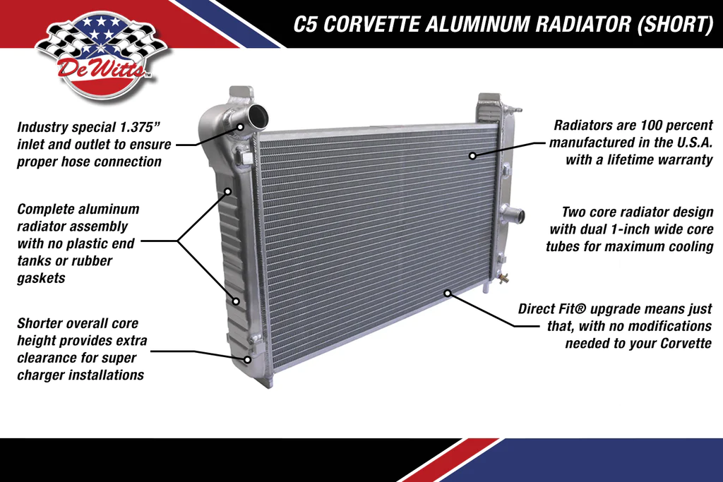 DeWitts - 1997-2000 C5 Corvette (Cut Down) Radiator – Drift HQ