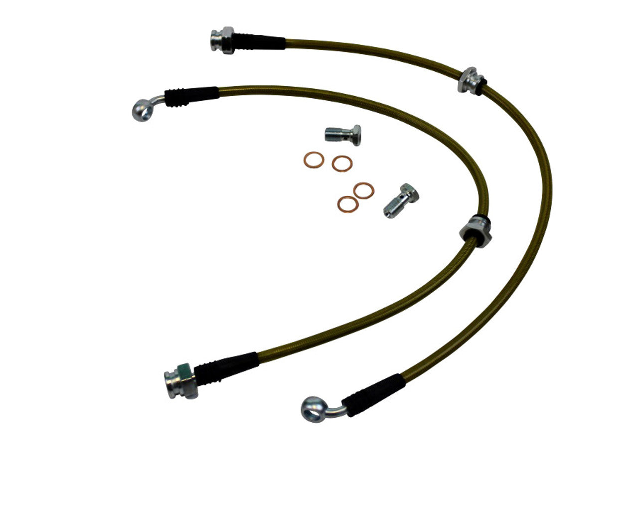ISR Performance - Stainless Steel Front Brake Lines - Nissan 240sx 89-98 (IS-NIS-1225FRTS)