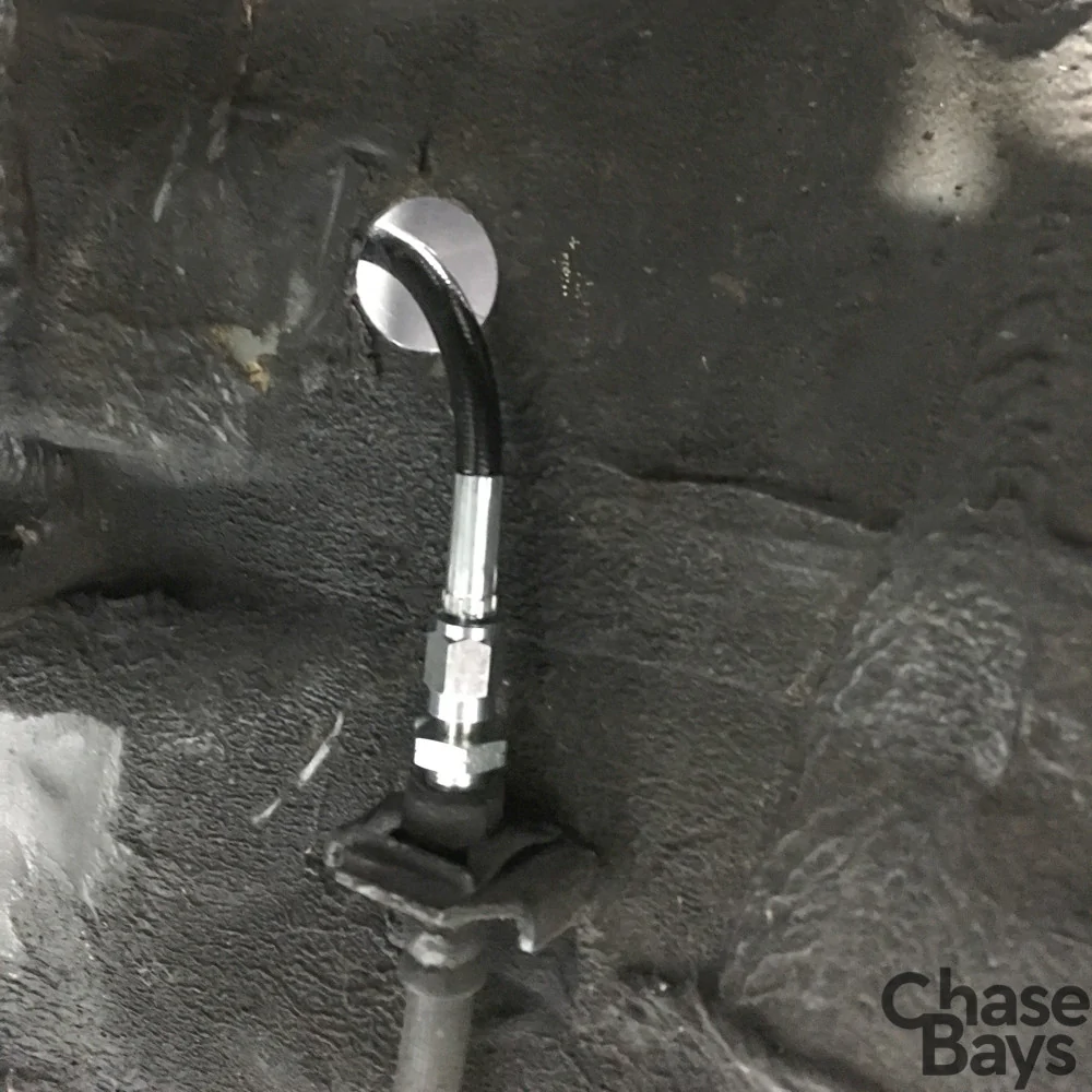 Chase Bays - Brake Line Relocation for 88-91 Civic / CRX and 90-93 Integra with Single Piston Brake Booster Delete (CB-H-8891BBE)