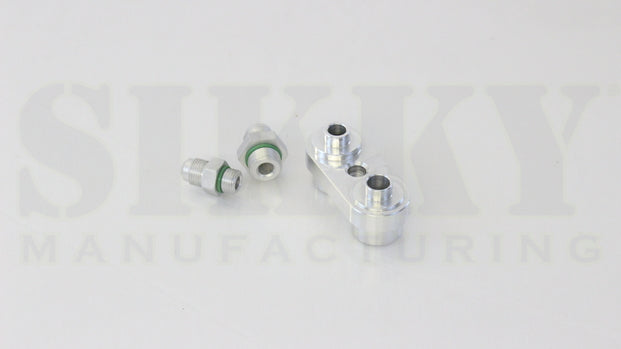 Sikky Manufacturing - Adaptador de adaptador de compresor de CA LS1 (SM-AC-ABK-LS1)