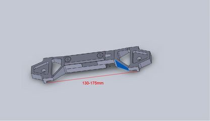 P2M - ADJUSTABL BILLET ALUMINUM BATTERY BRACKET GUN METAL (P2-BATBKTGM-GD)