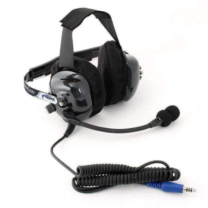 Rugged Radios - H42 Ultimate Behind The Head (BTH) Headset for Intercoms - Carbon Fiber
