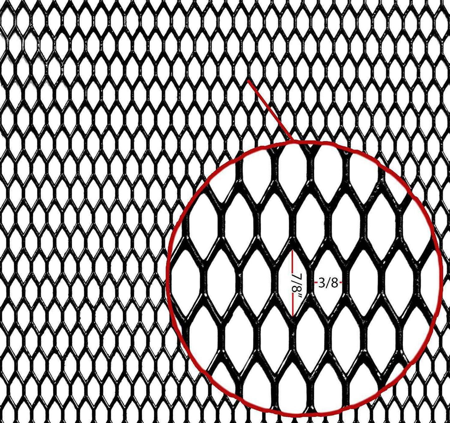KBD - Universal – Premium 1 Piece Polyurethane Mesh Grille (37-6047)