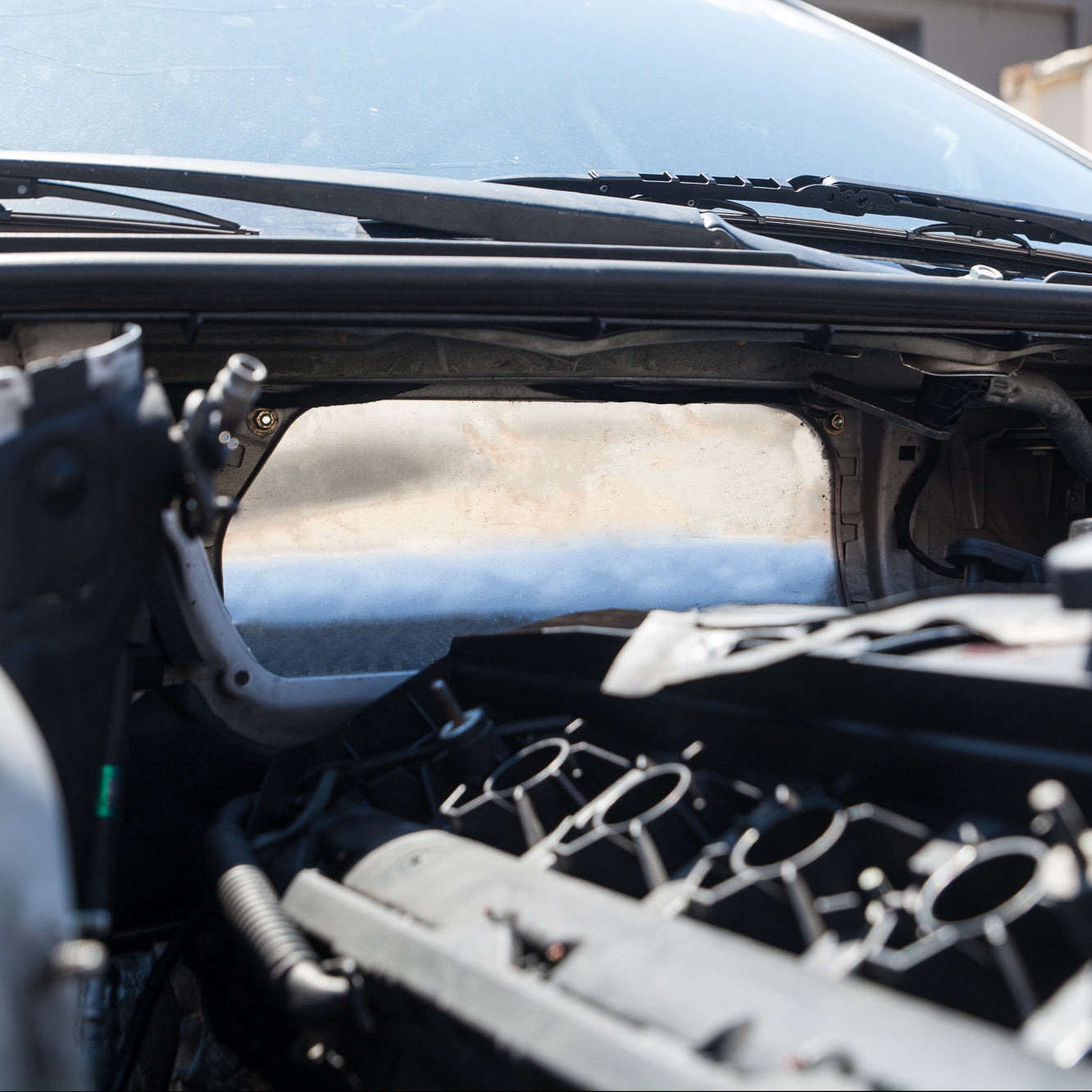 Condor Speed Shop - Aluminum Firewall Panel, Blower Delete - E46