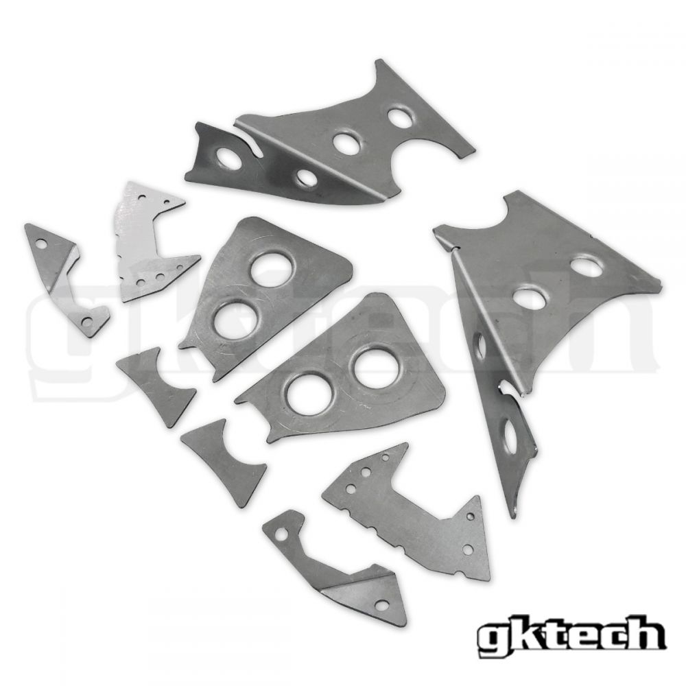 GKTech - V2 S14 240SX /S15 SILVIA/R33/R34 SKYLINE SUBFRAME SOLDADO EM PLACAS DE REFORÇO (S145-SUBF) 